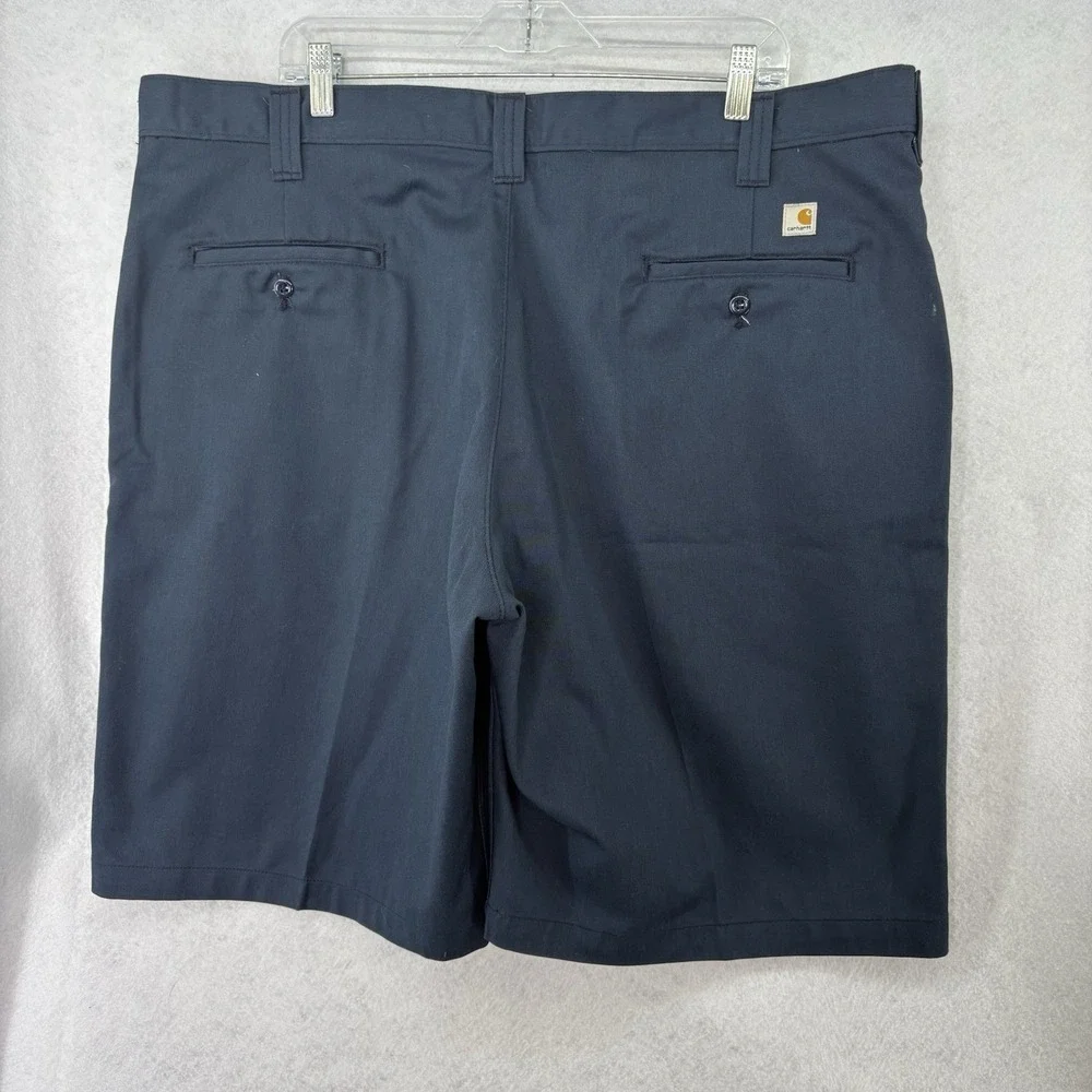 Carhartt Canvas Work Shorts‎ Mens Sz 42 Navy Blue Relaxed Fit Utility Rugged